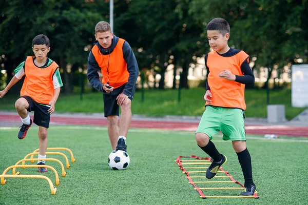 depositphotos 406342776 stock photo two school boys are running