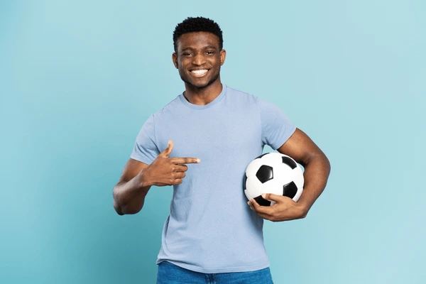 portrait successful sports man african 600nw 2303349179